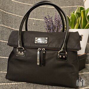 kate spade Carmen Black Nylon Foldover Bag